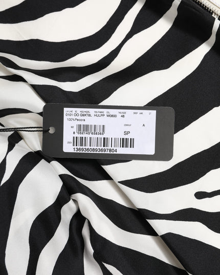 Dolce & Gabbana White Collared Full Zip Biker Coat Jacket