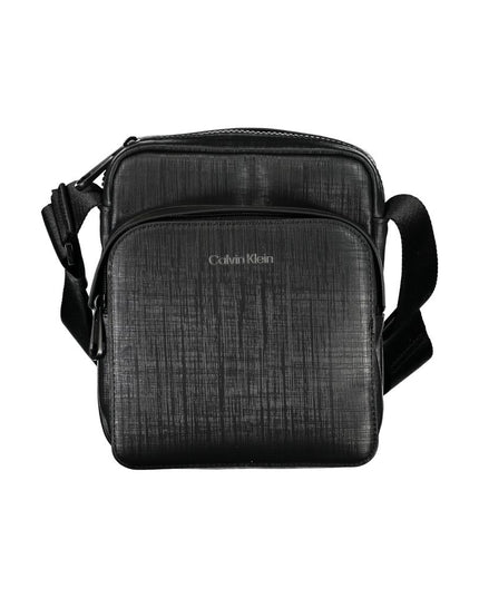 Calvin Klein Elegant Black Shoulder Bag with Contrasting Details