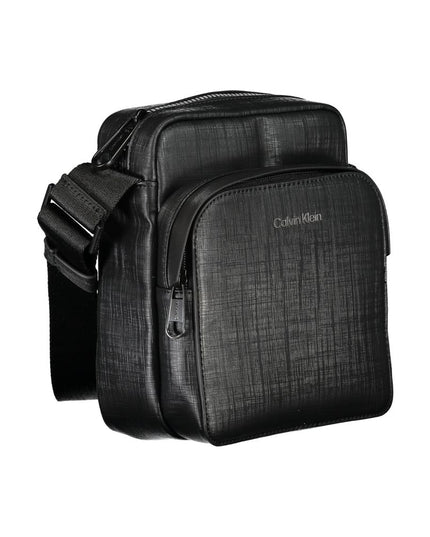 Calvin Klein Elegant Black Shoulder Bag with Contrasting Details