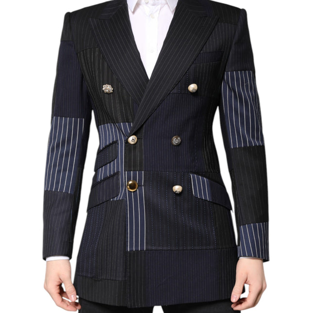 Dolce & Gabbana Multicolor Patchwork Jacket Coat Suit Blazer