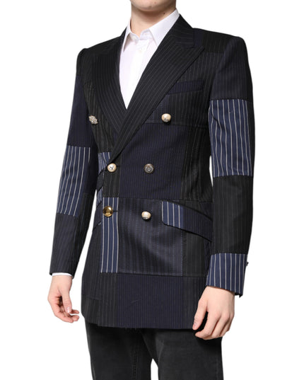 Dolce & Gabbana Multicolor Patchwork Jacket Coat Suit Blazer