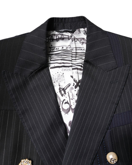 Dolce & Gabbana Multicolor Patchwork Jacket Coat Suit Blazer