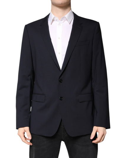 Dolce & Gabbana Black MARTINI Single Breasted Coat Blazer