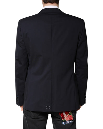 Dolce & Gabbana Black MARTINI Single Breasted Coat Blazer