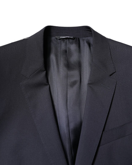 Dolce & Gabbana Black MARTINI Single Breasted Coat Blazer