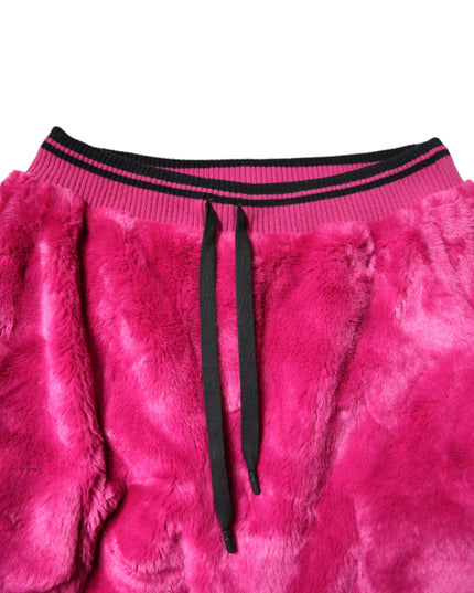 Dolce & Gabbana Pink Acrylic Cargo Jogging Sweatpants Pants