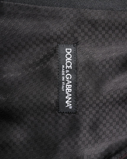Dolce & Gabbana Maroon Wool Waistcoat Dress Formal Vest