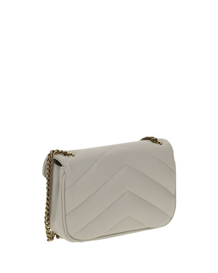 Saint Laurent White Lamb Ovis Aries Aries Shoulder Bag
