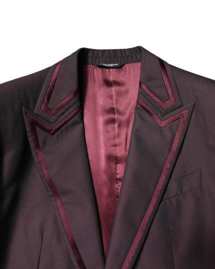 Dolce & Gabbana Maroon Single Breasted Formal 2 Piece Suit