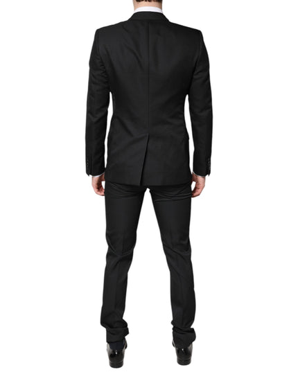 Dolce & Gabbana Black Single Breasted Formal 2 Piece Suit