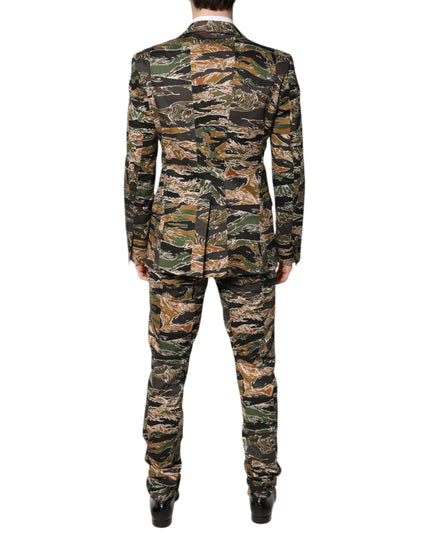 Dolce & Gabbana Multicolor TAORMINA Single Breasted 2 Piece Suit