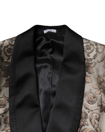 Dolce & Gabbana Multicolor Jacquard Single Breasted 3 Piece Suit