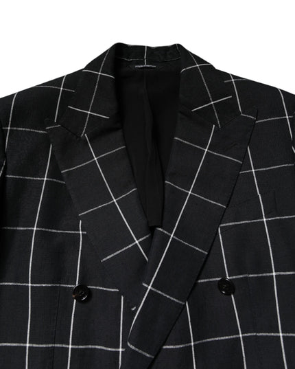 Dolce & Gabbana Black TAORMINA Double Breasted 2 Piece Suit