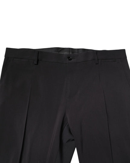 Dolce & Gabbana Black Wool Single Breasted 2 Piece Suit