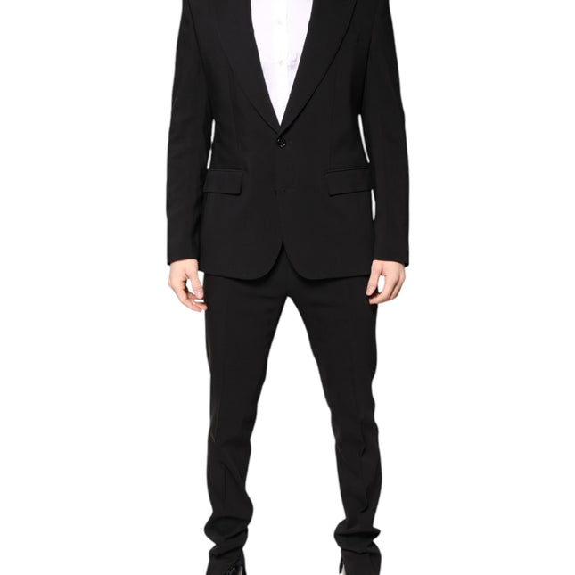 Dolce & Gabbana Multicolor Polyester Jacquard 2 Piece Suit