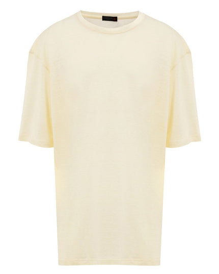 Corneliani Yellow Linen T-Shirt