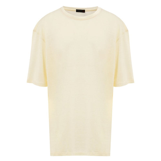 Corneliani Yellow Linen T-Shirt