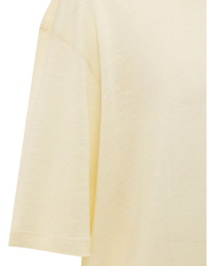 Corneliani Yellow Linen T-Shirt