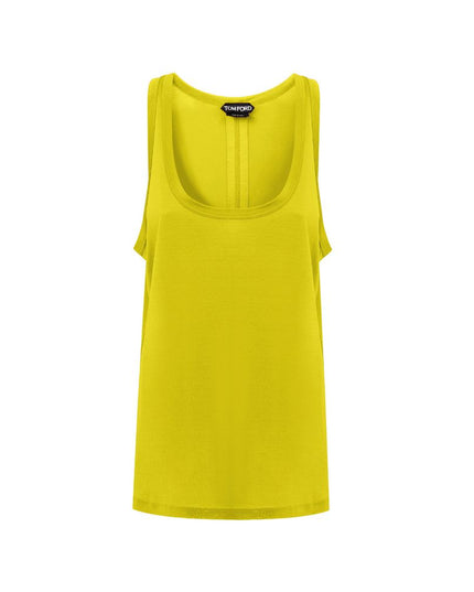 Tom Ford Yellow Silk Tank Top