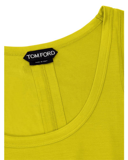 Tom Ford Yellow Silk Tank Top