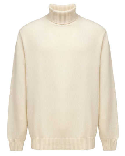 Cruciani White Cashmere Turtleneck