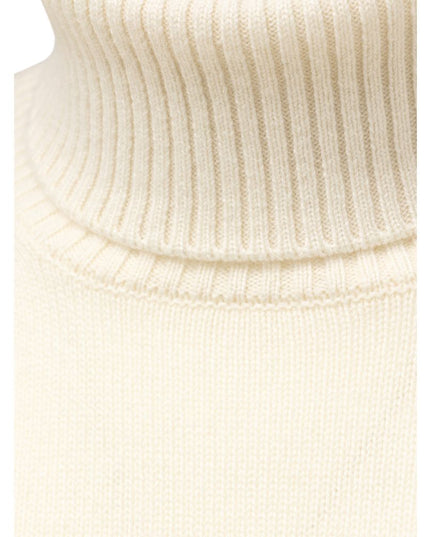 Cruciani White Cashmere Turtleneck