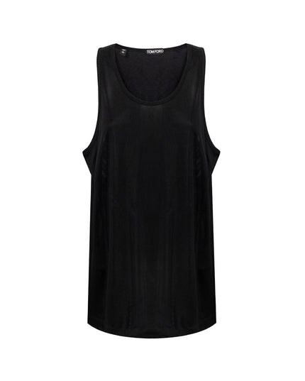 Tom Ford Black Viscose Tank Tops