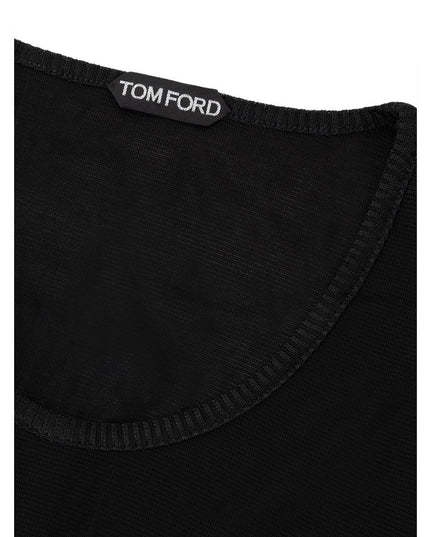 Tom Ford Black Viscose Tank Tops