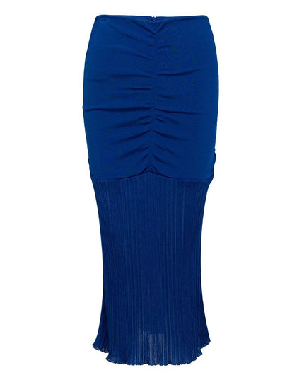 Tom Ford Blue Viscose Midi Skirt