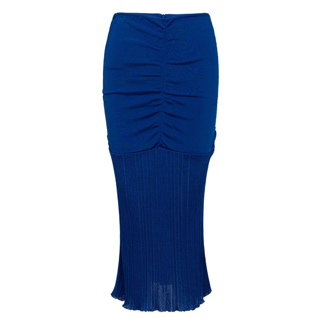 Tom Ford Blue Viscose Midi Skirt