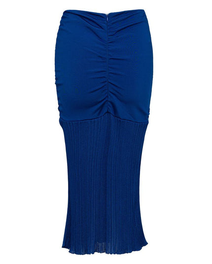 Tom Ford Blue Viscose Midi Skirt