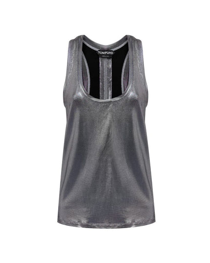 Tom Ford Gray Viscose Tank Tops