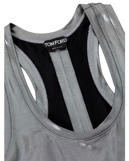Tom Ford Gray Viscose Tank Tops