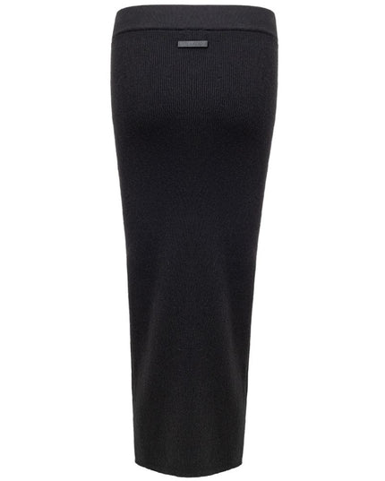 Tom Ford Black Cashmere Midi Skirt