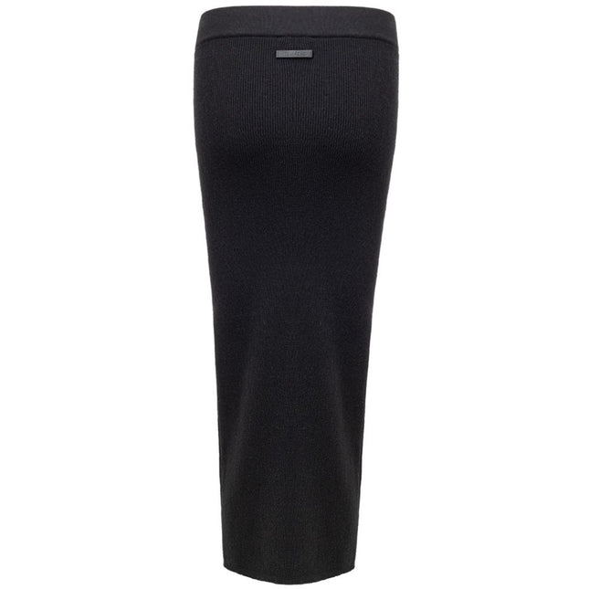 Tom Ford Black Cashmere Midi Skirt