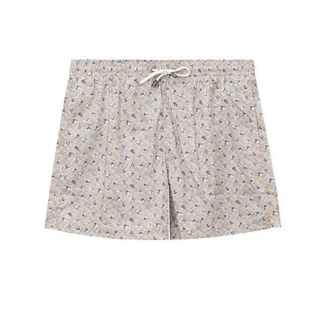 Canali Beige Polyester Swim Shorts