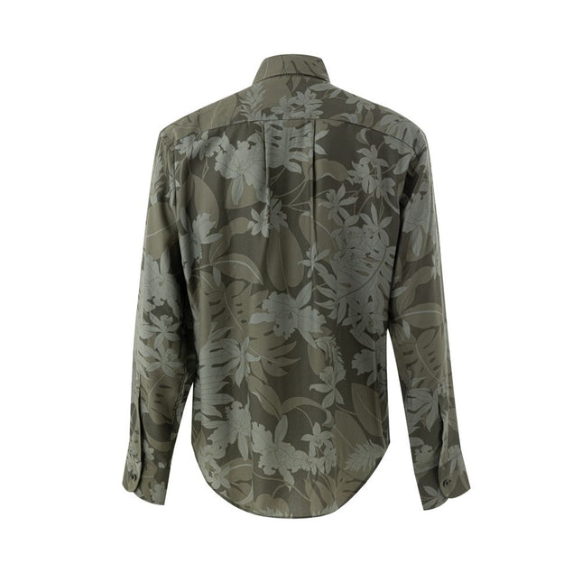 Tom Ford Green Lyocell Pattern Shirt
