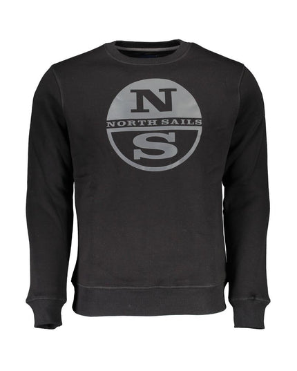 North Sails Black Cotton Men Sweater
