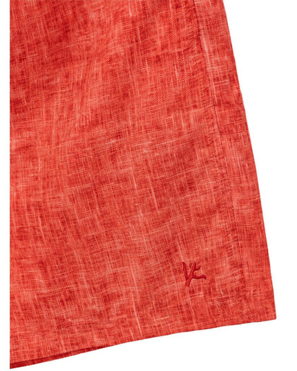 Isaia Red Polyester Swim Shorts