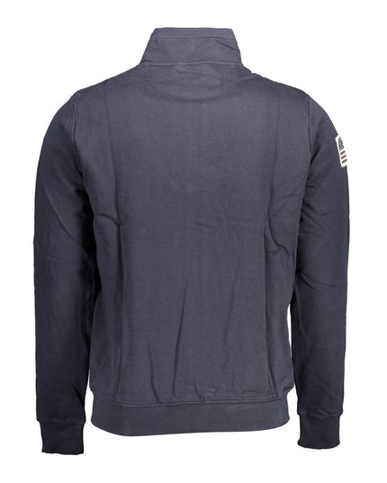 U.S. POLO ASSN. Blue Cotton Men Sweater