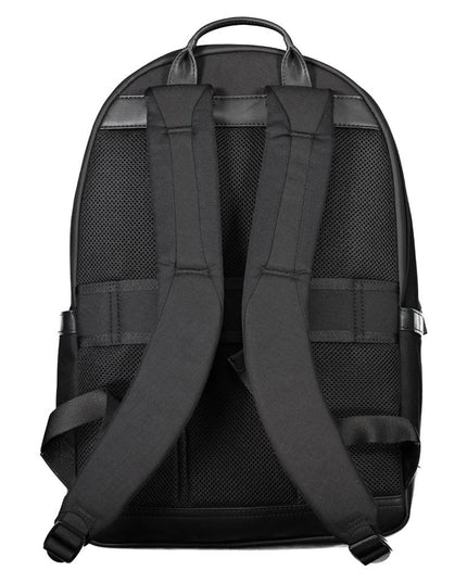 Tommy Hilfiger Black Nylon Men Backpack