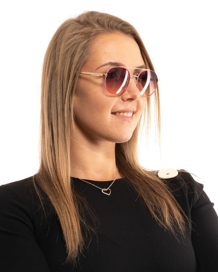 Guess Pink Metal Sunglasses