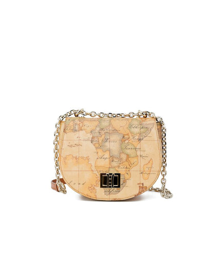 Alviero Martini Prima Classe Beige Leather Handbag