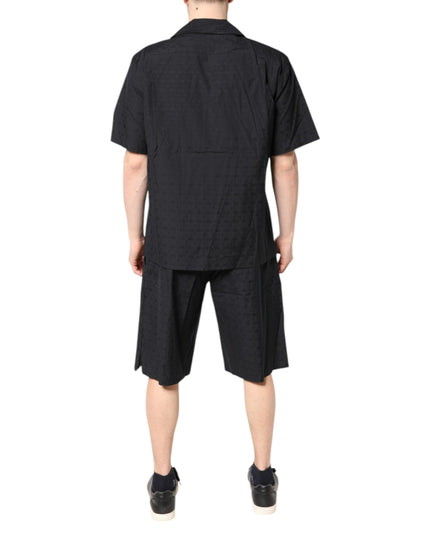 Dolce & Gabbana Black Cotton Men Pajama Set Sleepwear