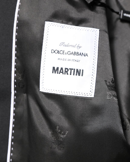 Dolce & Gabbana Black MARTINI Double Breasted Coat Blazer