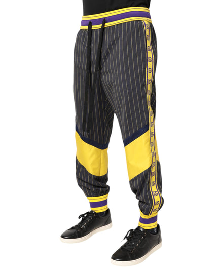 Dolce & Gabbana Multicolor Cotton Men Jogger Pants