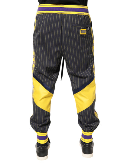 Dolce & Gabbana Multicolor Cotton Men Jogger Pants