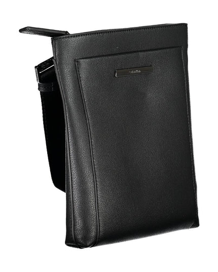 Calvin Klein Elegant Black Shoulder Bag with Contrasting Details