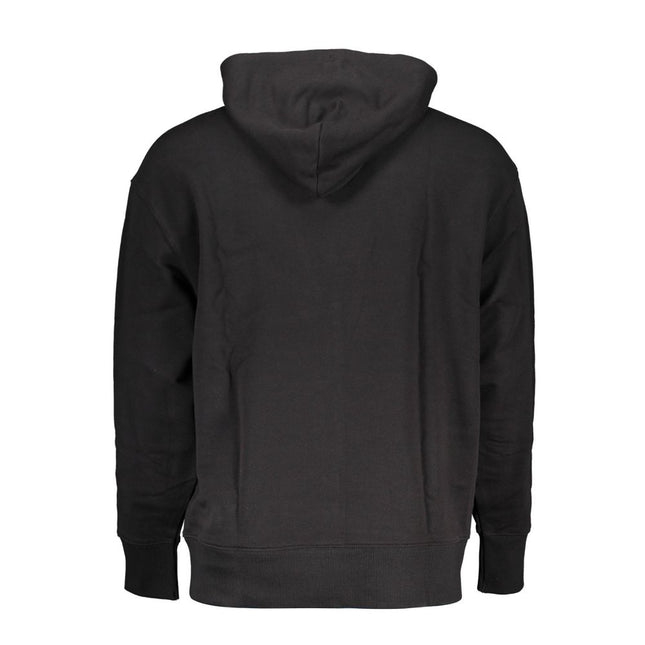 Tommy Hilfiger Black Cotton Men Sweater Hoodie