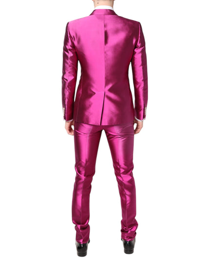 Dolce & Gabbana Pink SICILIA Double Breasted 3 Piece Suit